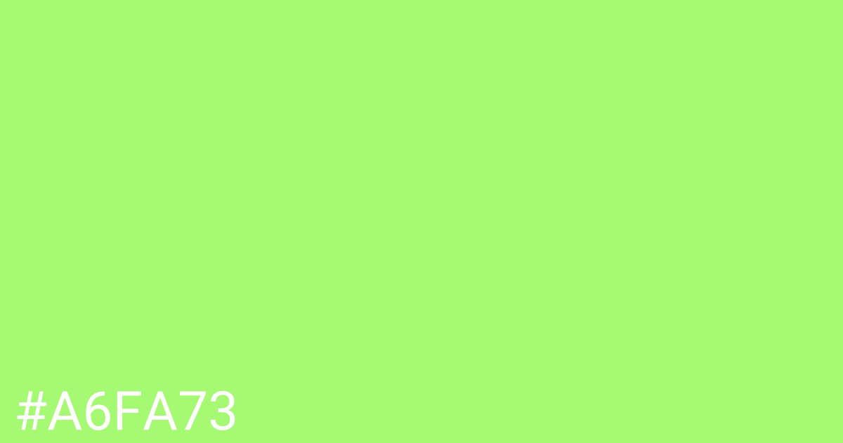 Hex color #a6fa73 graphic