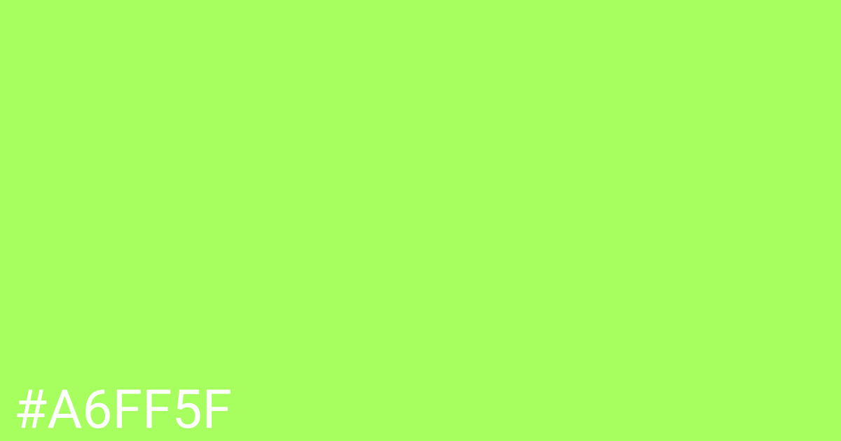 Hex color #a6ff5f graphic