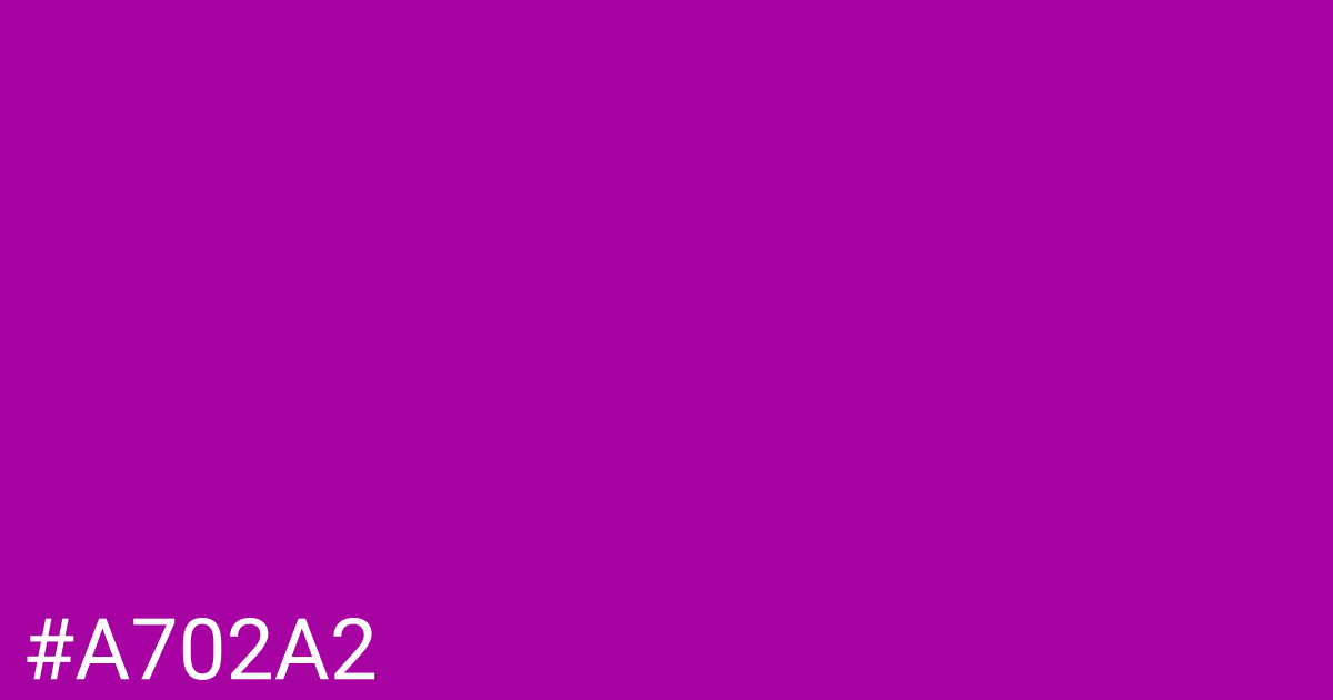 Hex color #a702a2 graphic