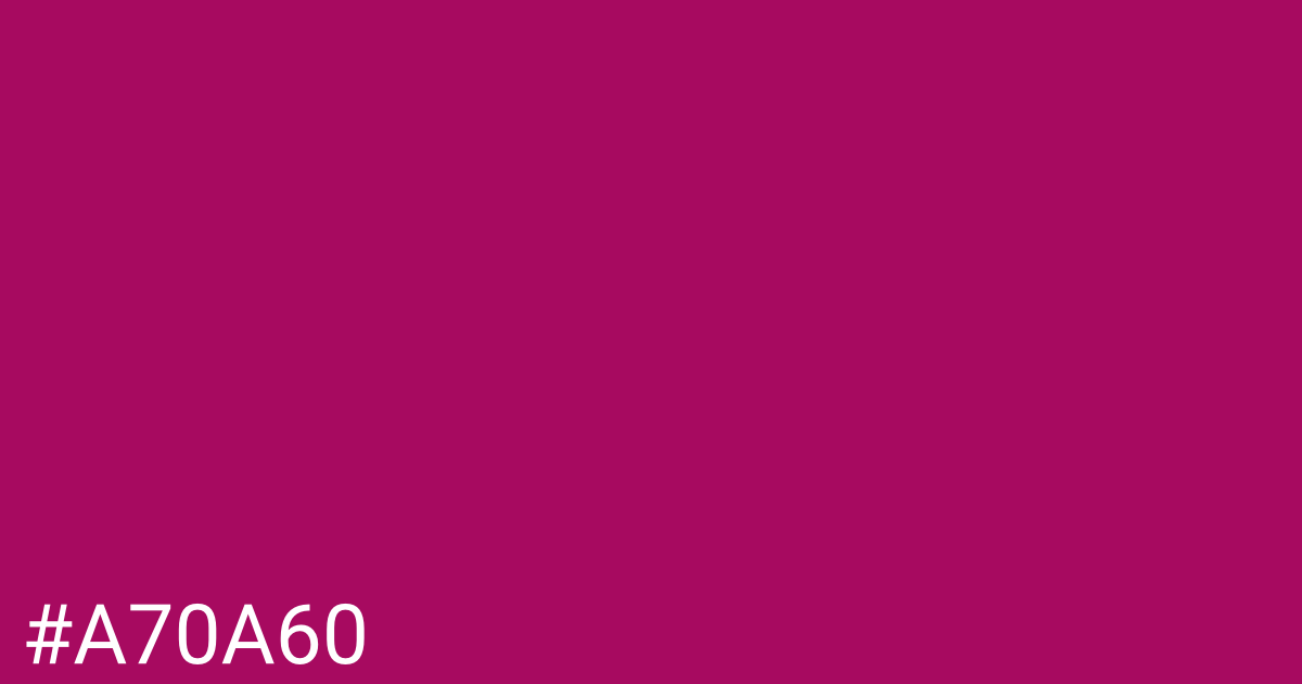 Hex color #a70a60 graphic