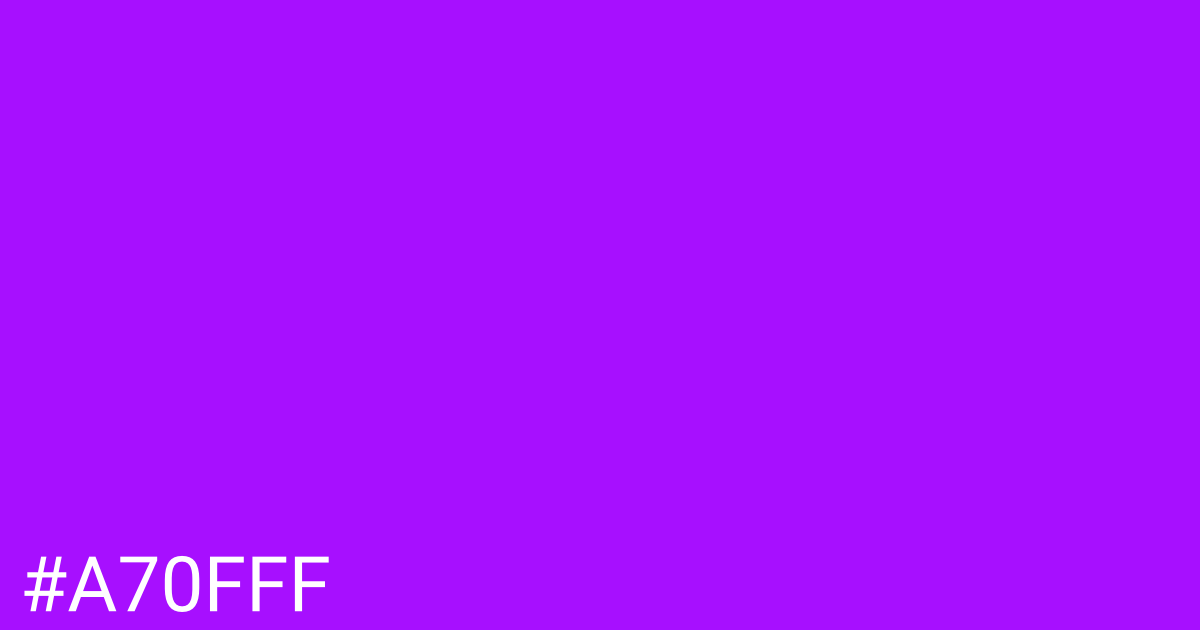 Hex color #a70fff graphic