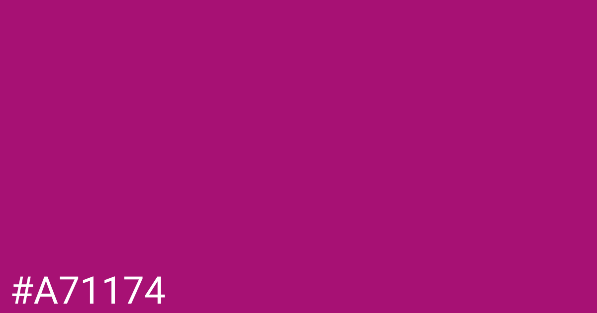 Hex color #a71174 graphic