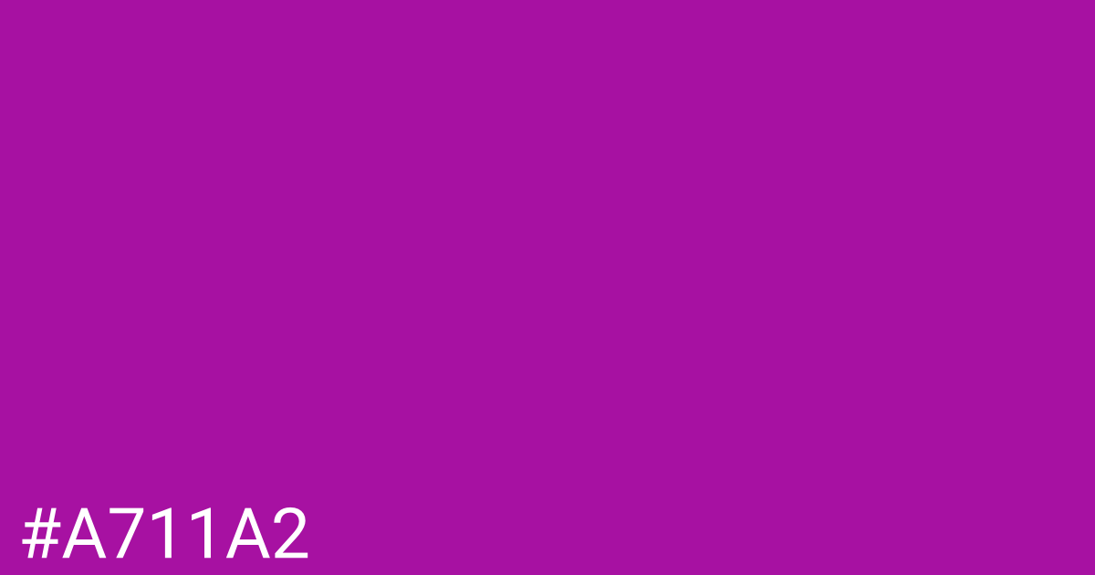 Hex color #a711a2 graphic