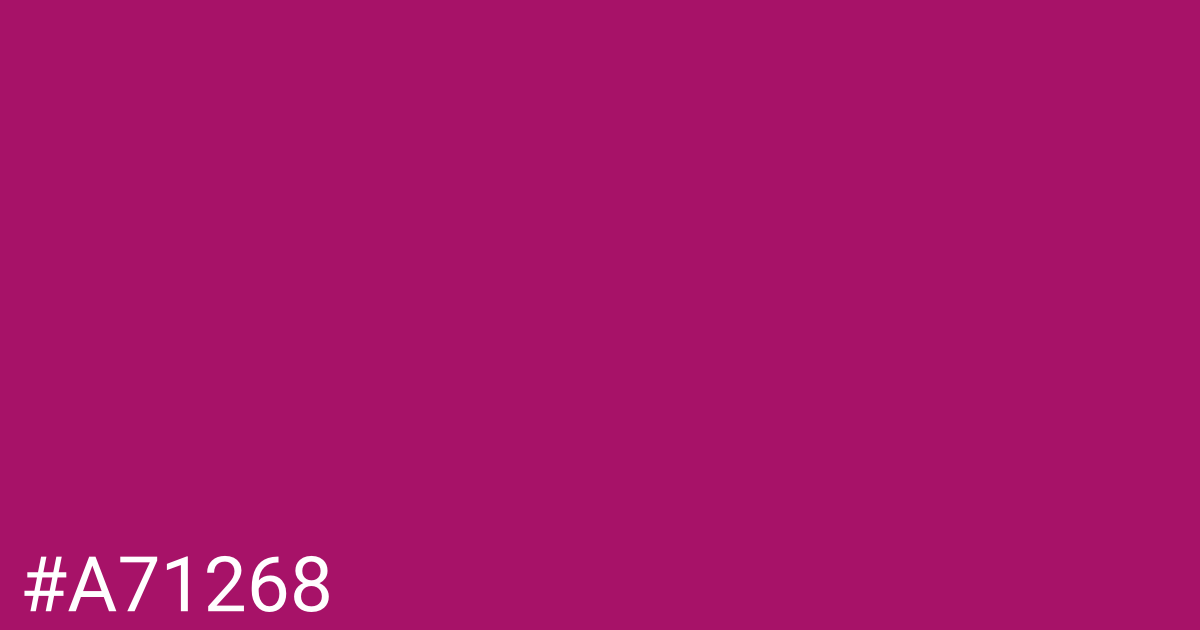 Hex color #a71268 graphic