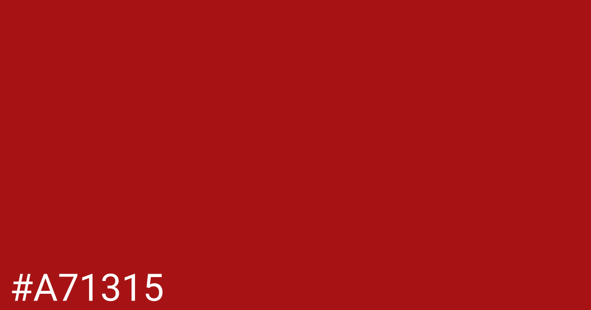 Hex color #a71315 graphic