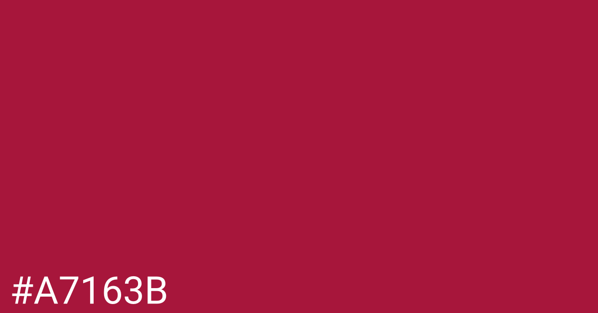 Hex color #a7163b graphic