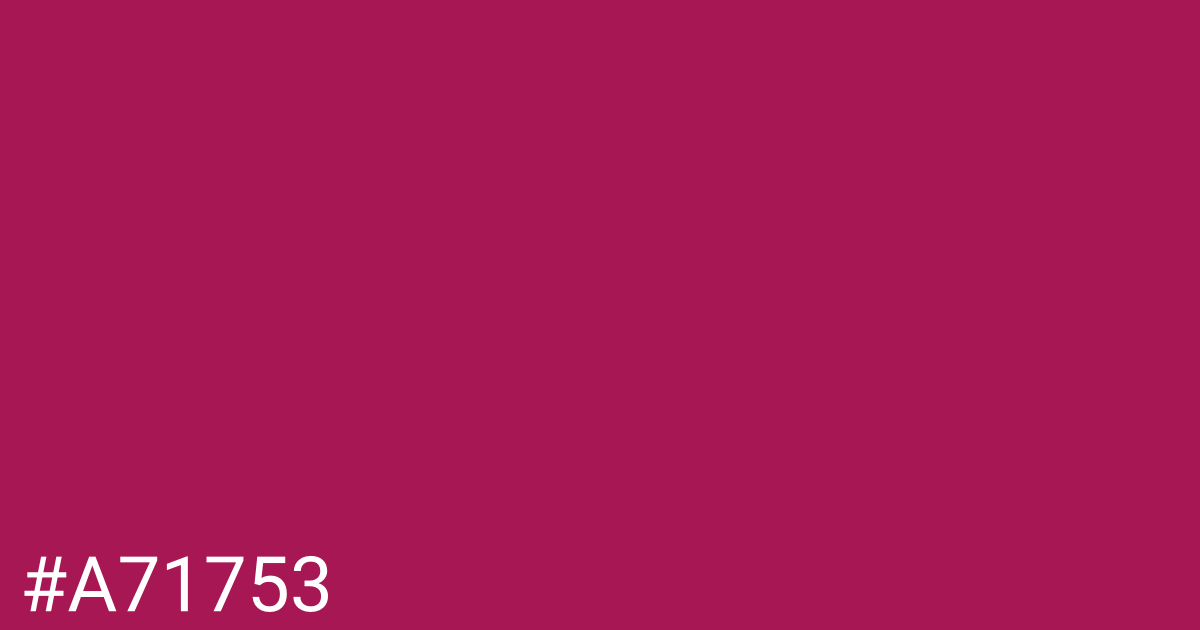 Hex color #a71753 graphic