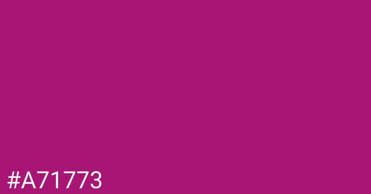 Hex color #a71773 graphic