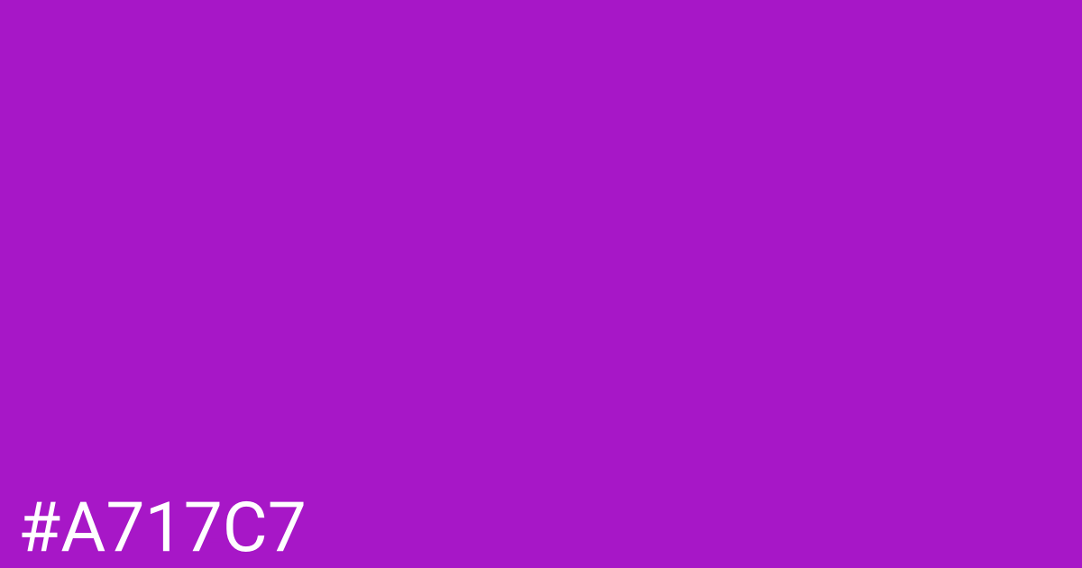 Hex color #a717c7 graphic