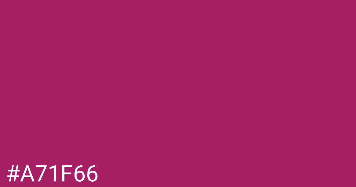 Hex color #a71f66 graphic
