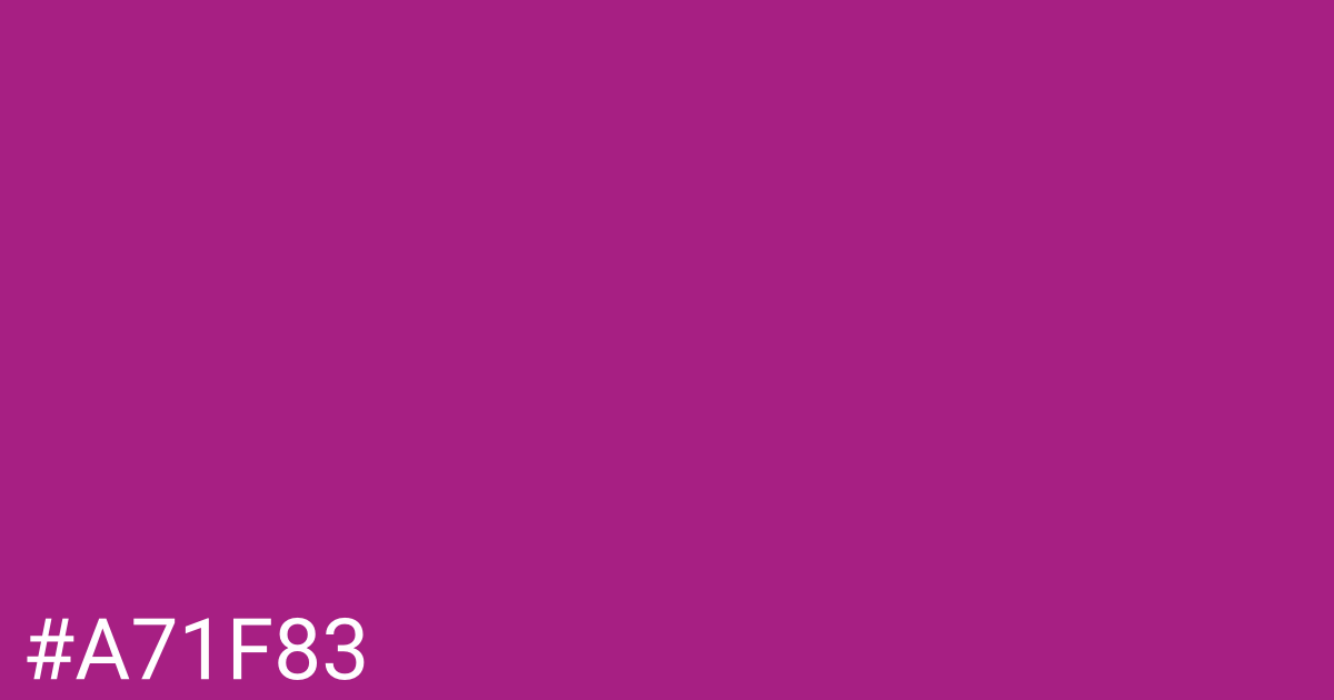 Hex color #a71f83 graphic