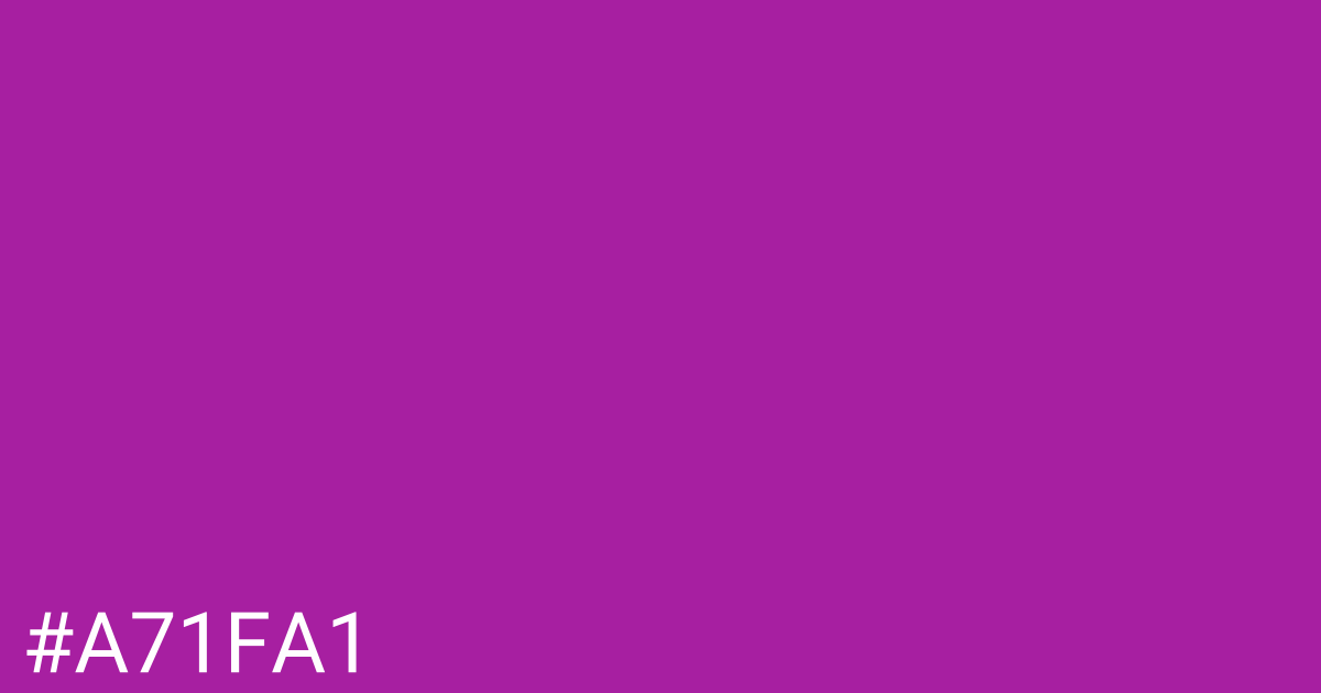 Hex color #a71fa1 graphic