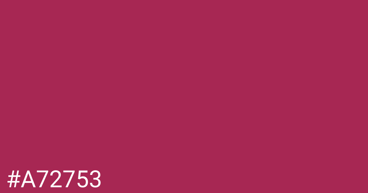 Hex color #a72753 graphic