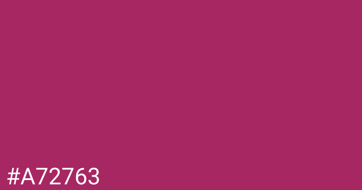 Hex color #a72763 graphic