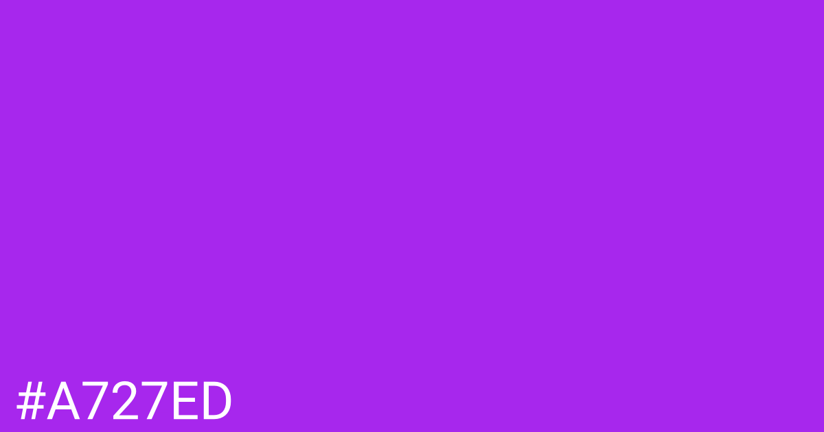 Hex color #a727ed graphic