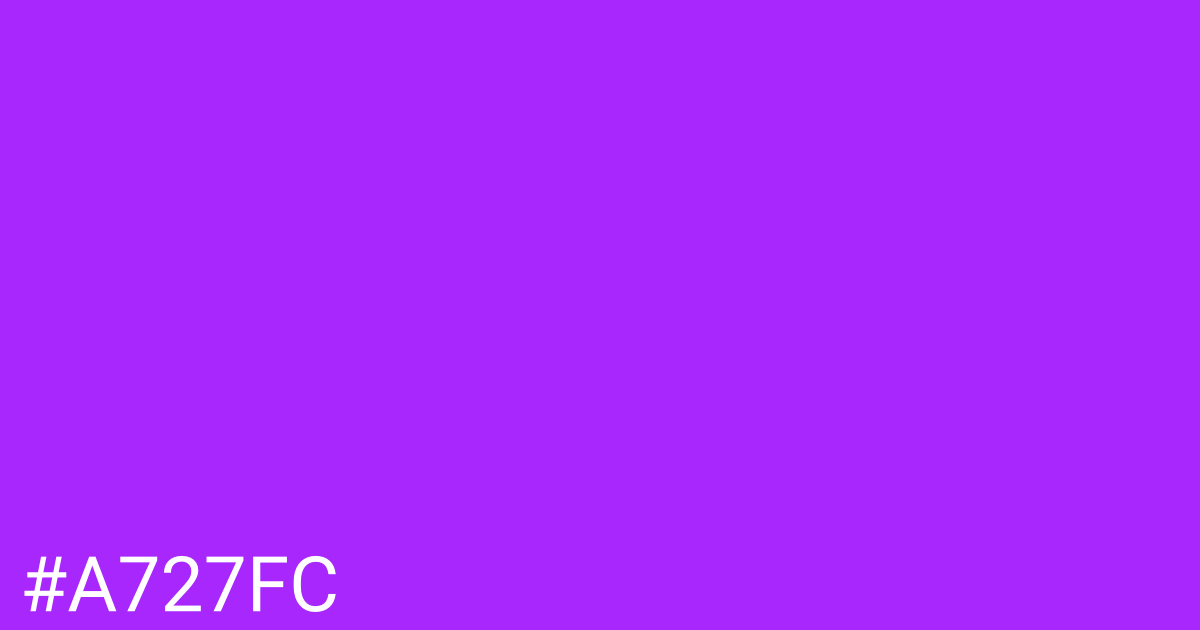 Hex color #a727fc graphic