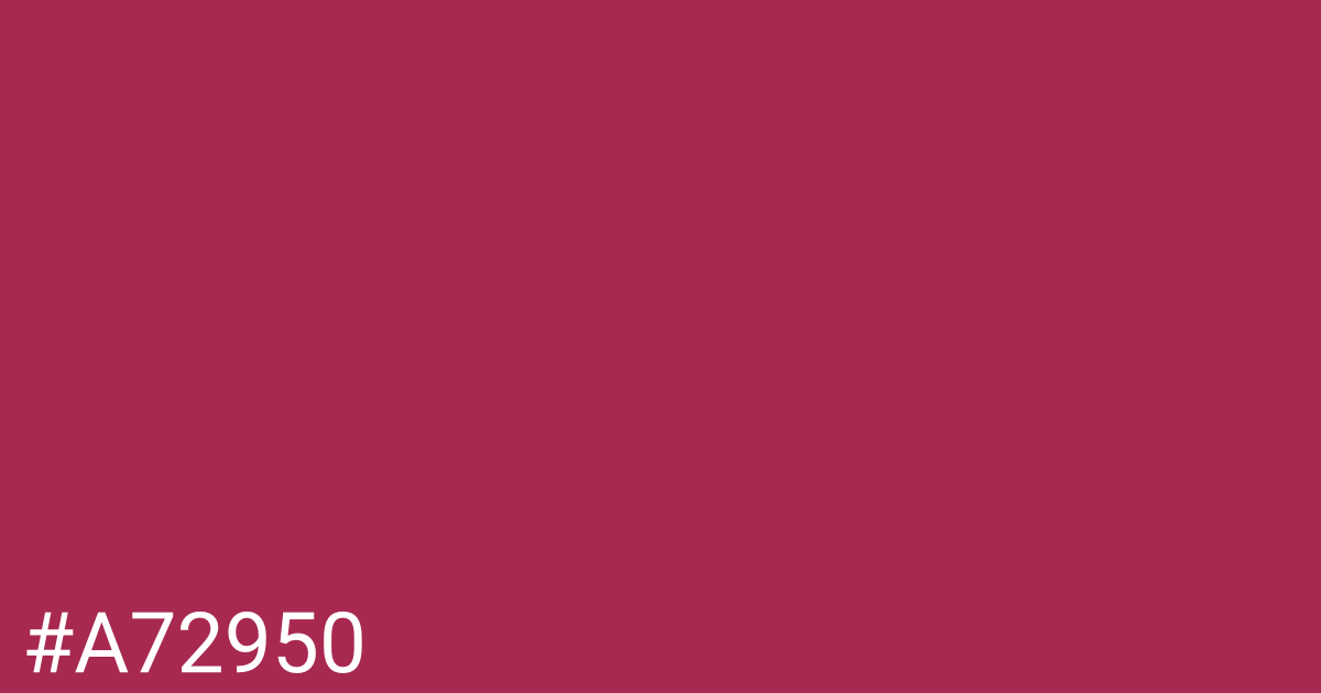 Hex color #a72950 graphic