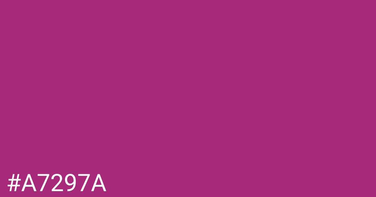 Hex color #a7297a graphic