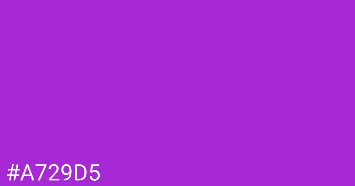 Hex color #a729d5 graphic