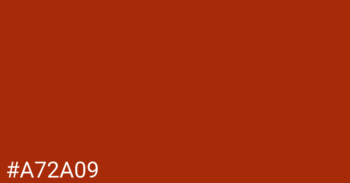 Hex color #a72a09 graphic