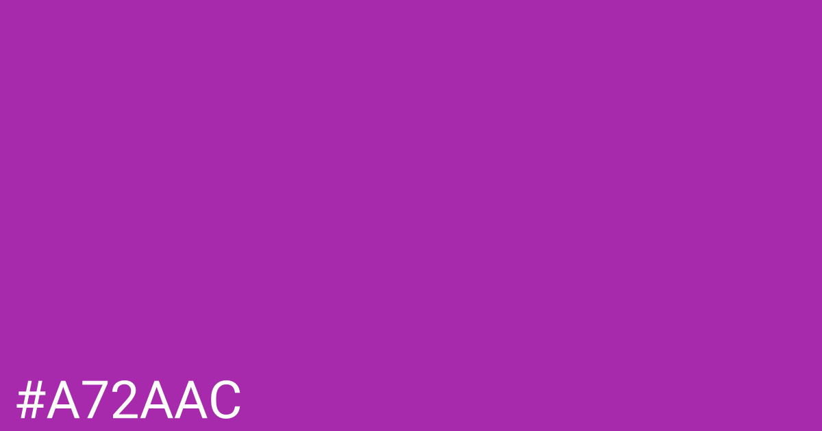 Hex color #a72aac graphic