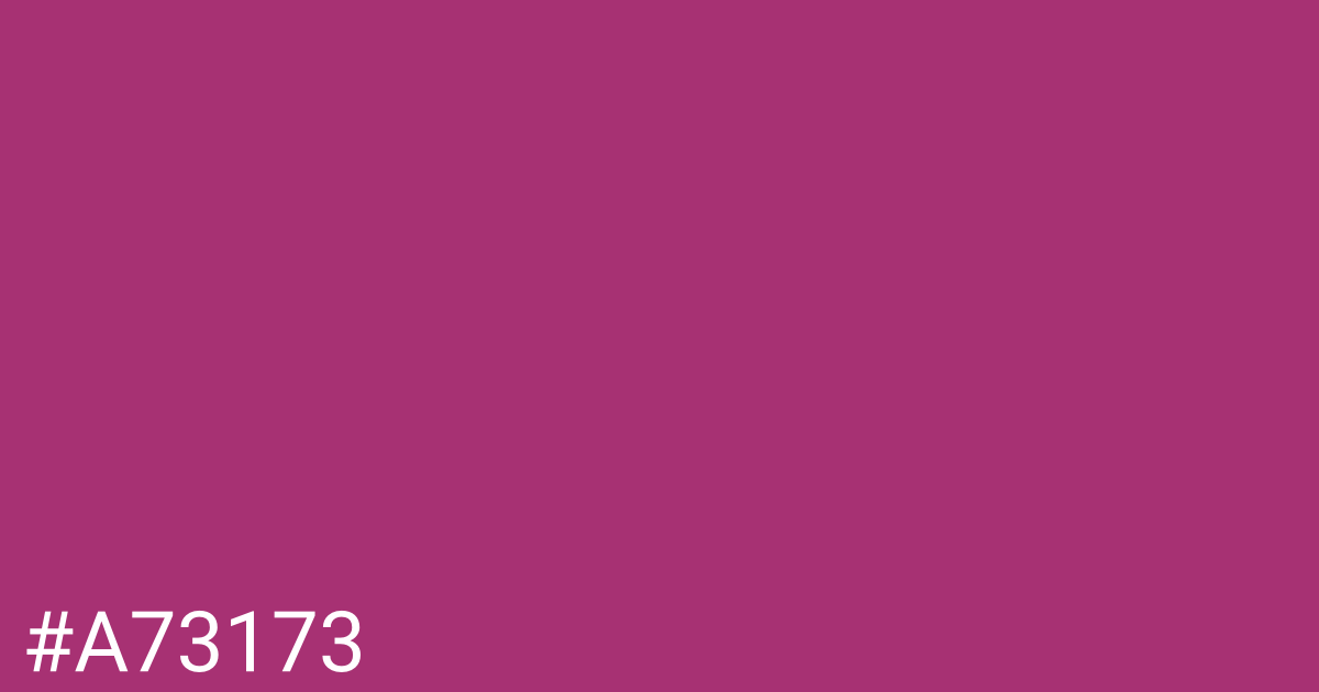 Hex color #a73173 graphic