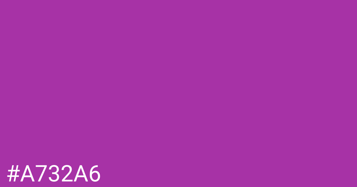 Hex color #a732a6 graphic