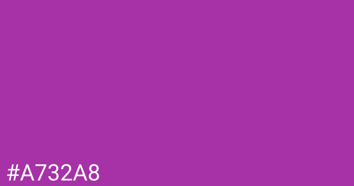 Hex color #a732a8 graphic