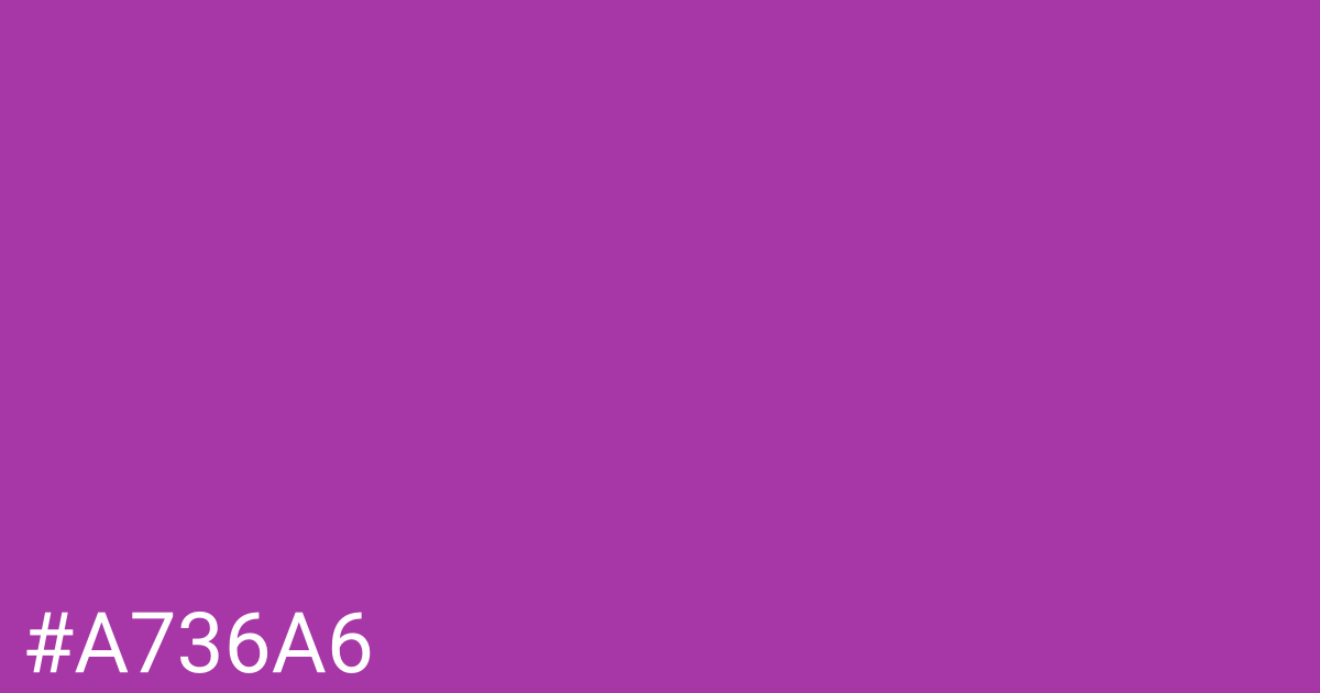 Hex color #a736a6 graphic