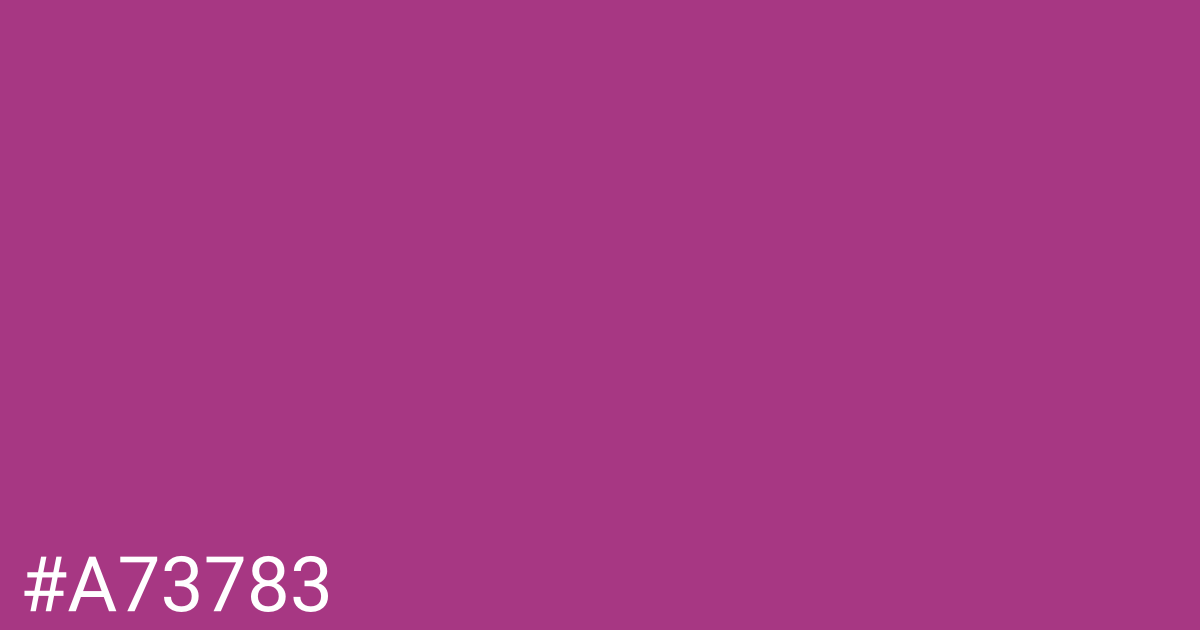 Hex color #a73783 graphic