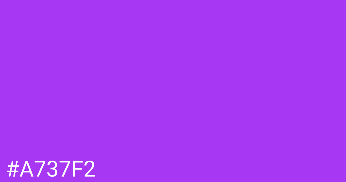 Hex color #a737f2 graphic