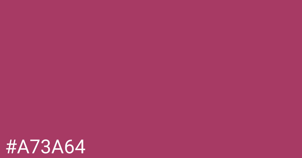 Hex color #a73a64 graphic