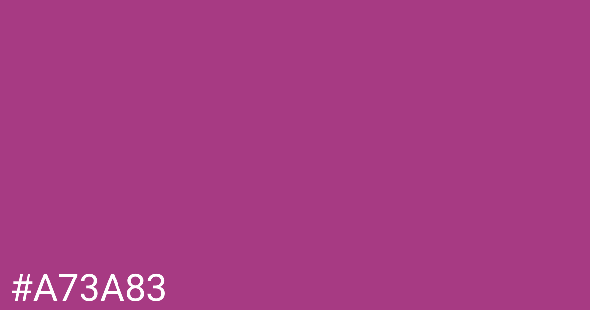 Hex color #a73a83 graphic