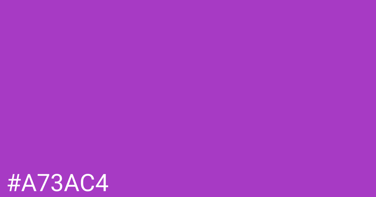 Hex color #a73ac4 graphic
