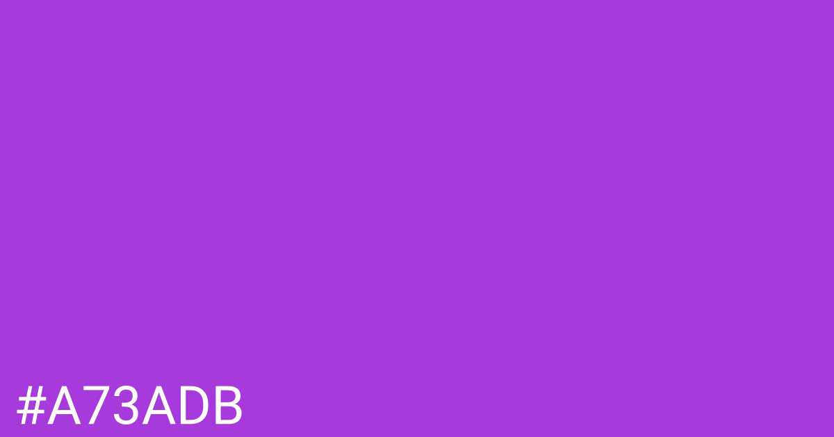 Hex color #a73adb graphic