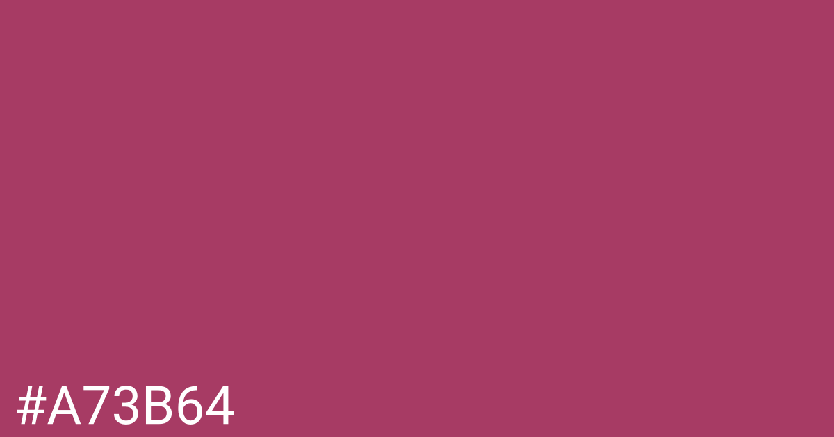 Hex color #a73b64 graphic