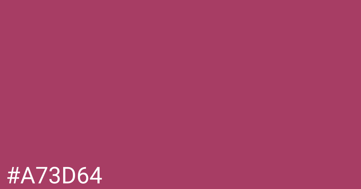 Hex color #a73d64 graphic