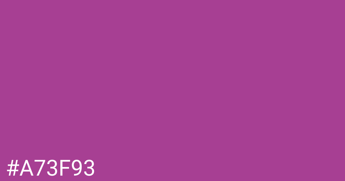 Hex color #a73f93 graphic