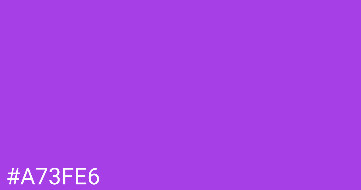 Hex color #a73fe6 graphic