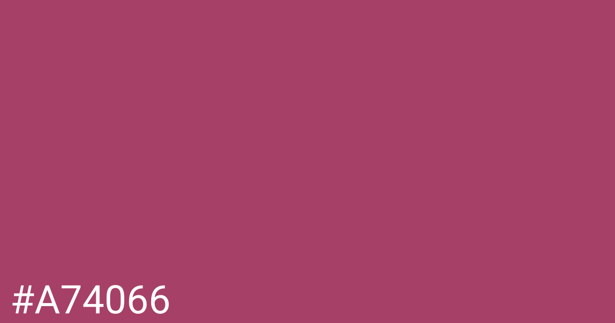 Hex color #a74066 graphic