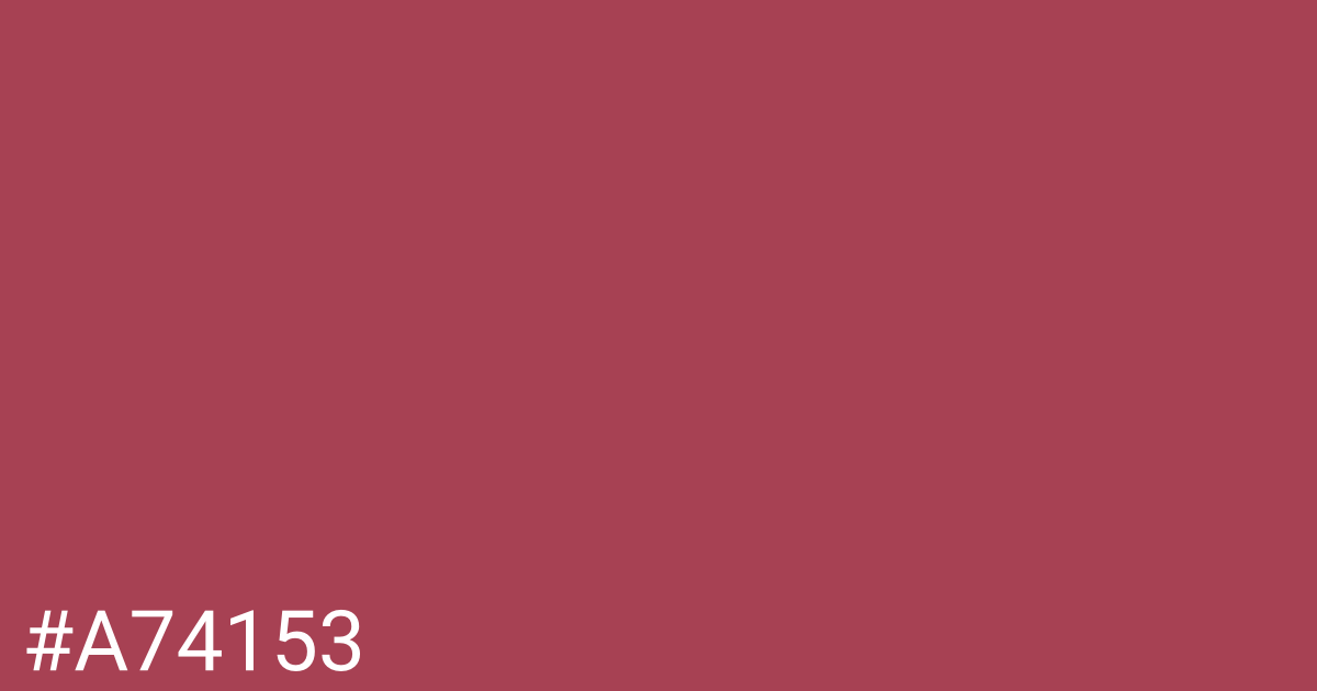 Hex color #a74153 graphic