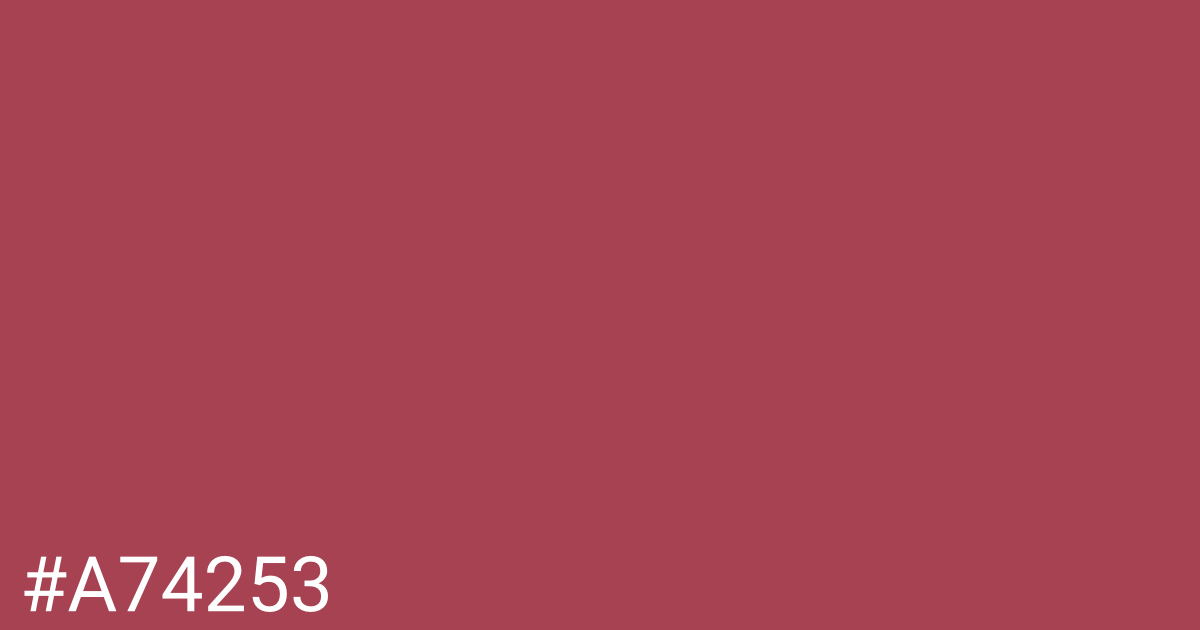 Hex color #a74253 graphic