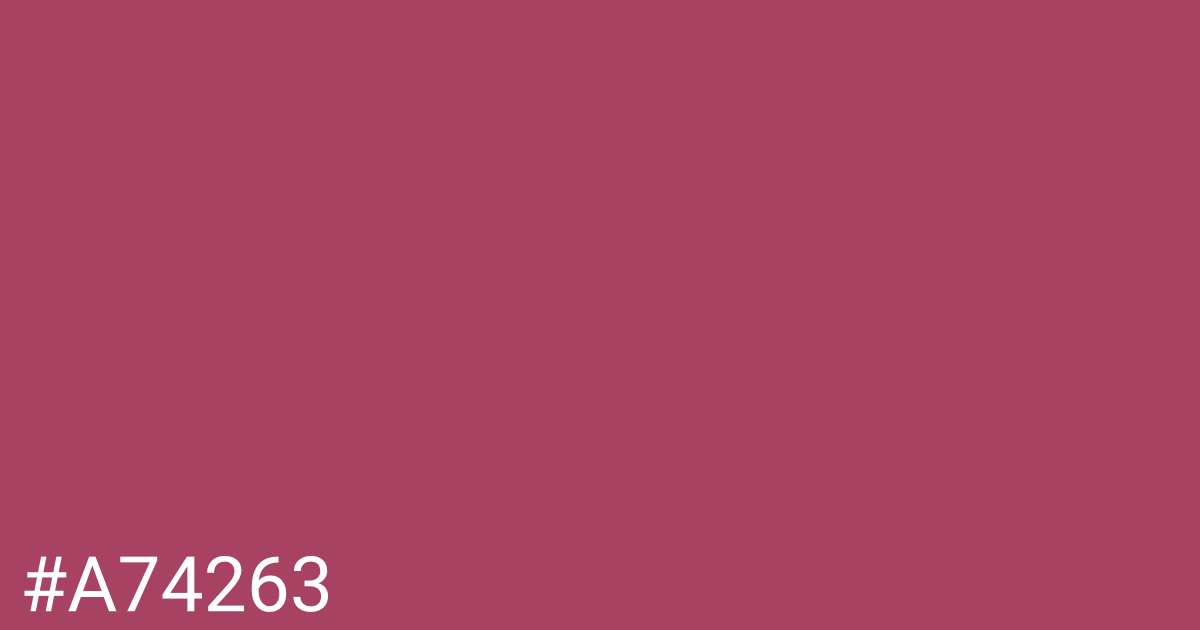 Hex color #a74263 graphic