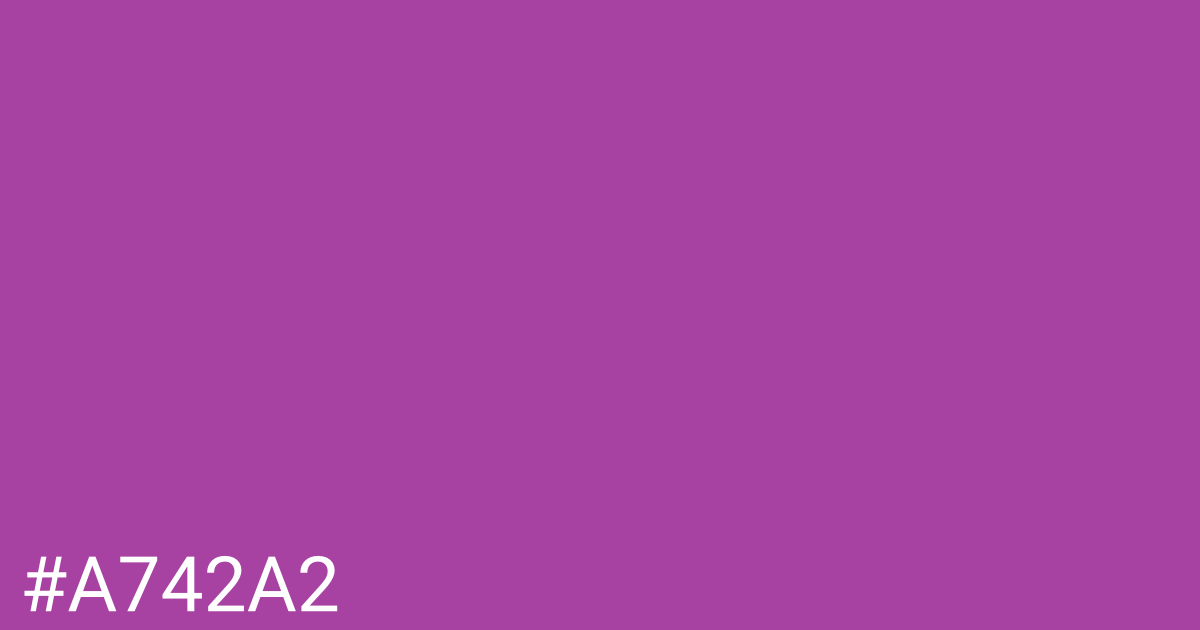 Hex color #a742a2 graphic