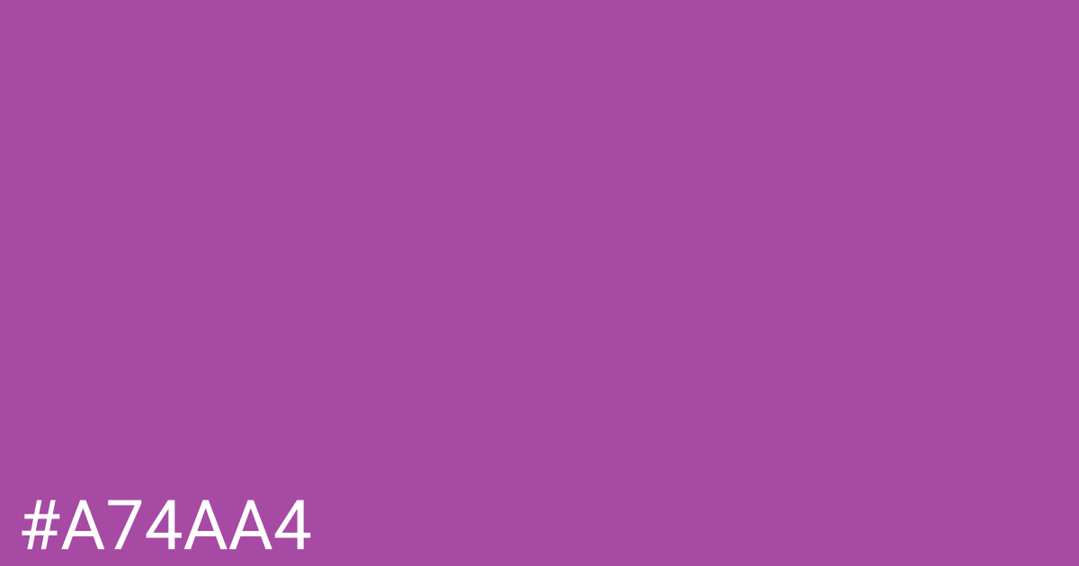 Hex color #a74aa4 graphic