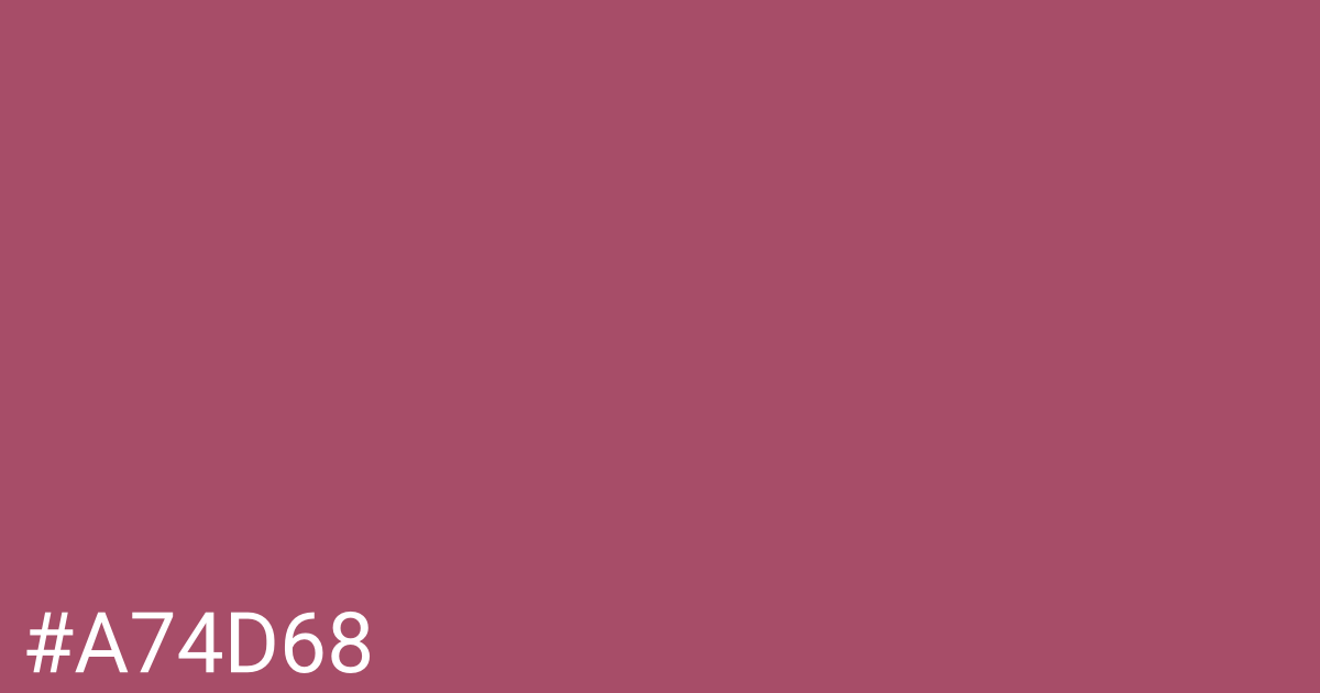 Hex color #a74d68 graphic