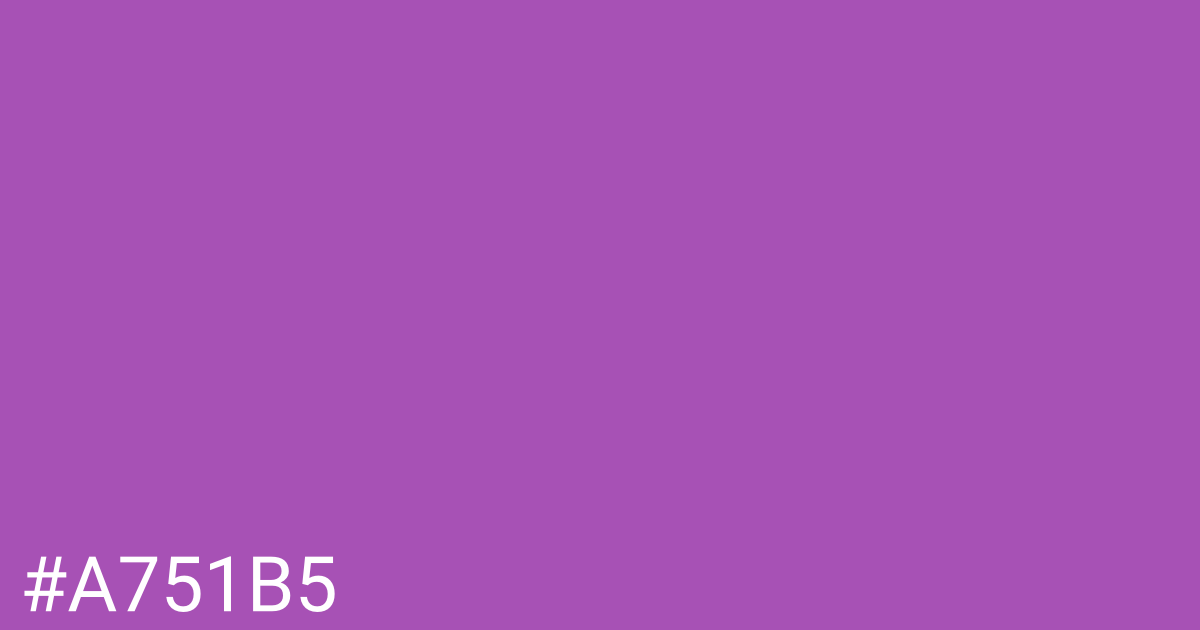 Hex color #a751b5 graphic