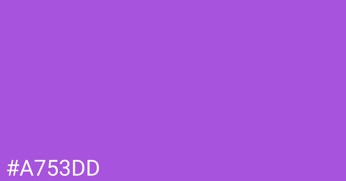 Hex color #a753dd graphic