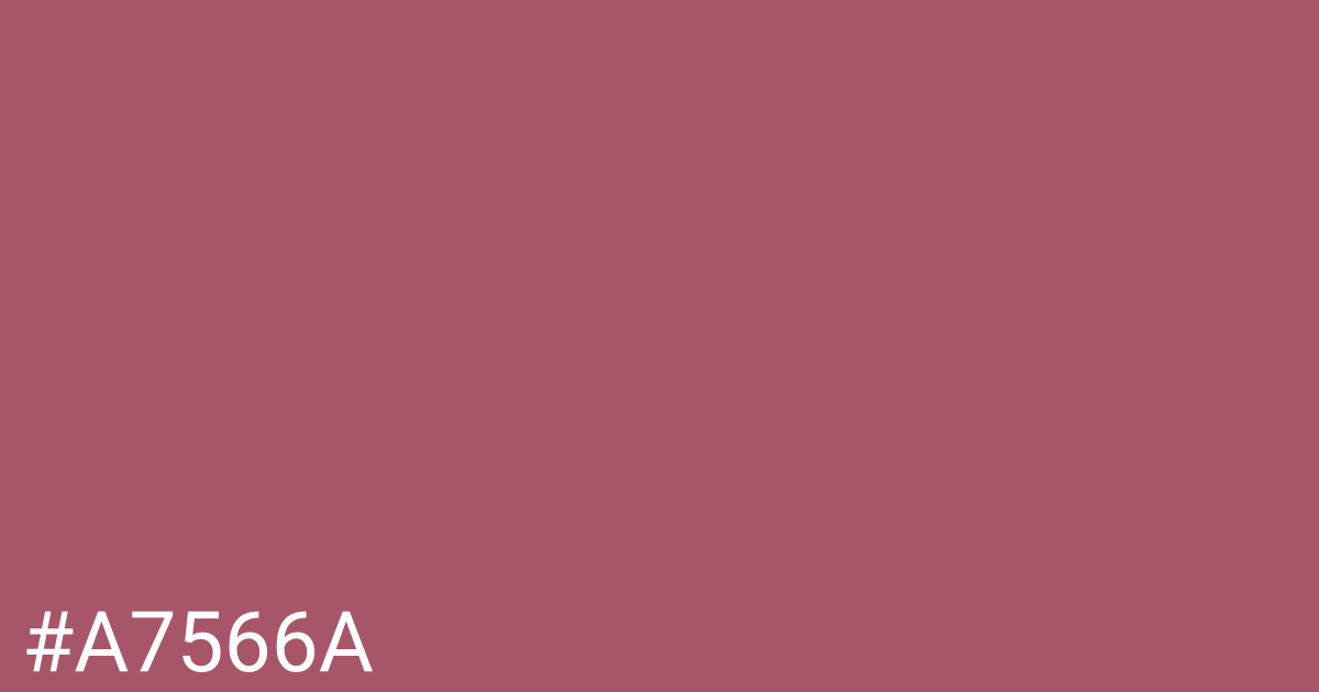 Hex color #a7566a graphic