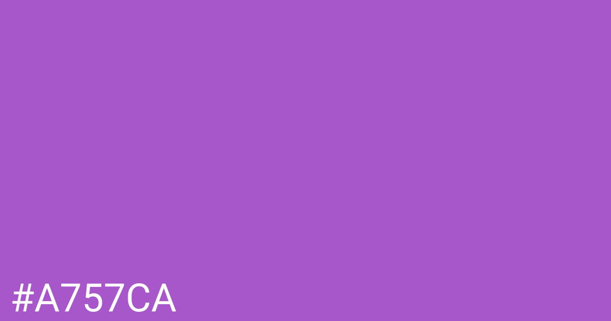Hex color #a757ca graphic